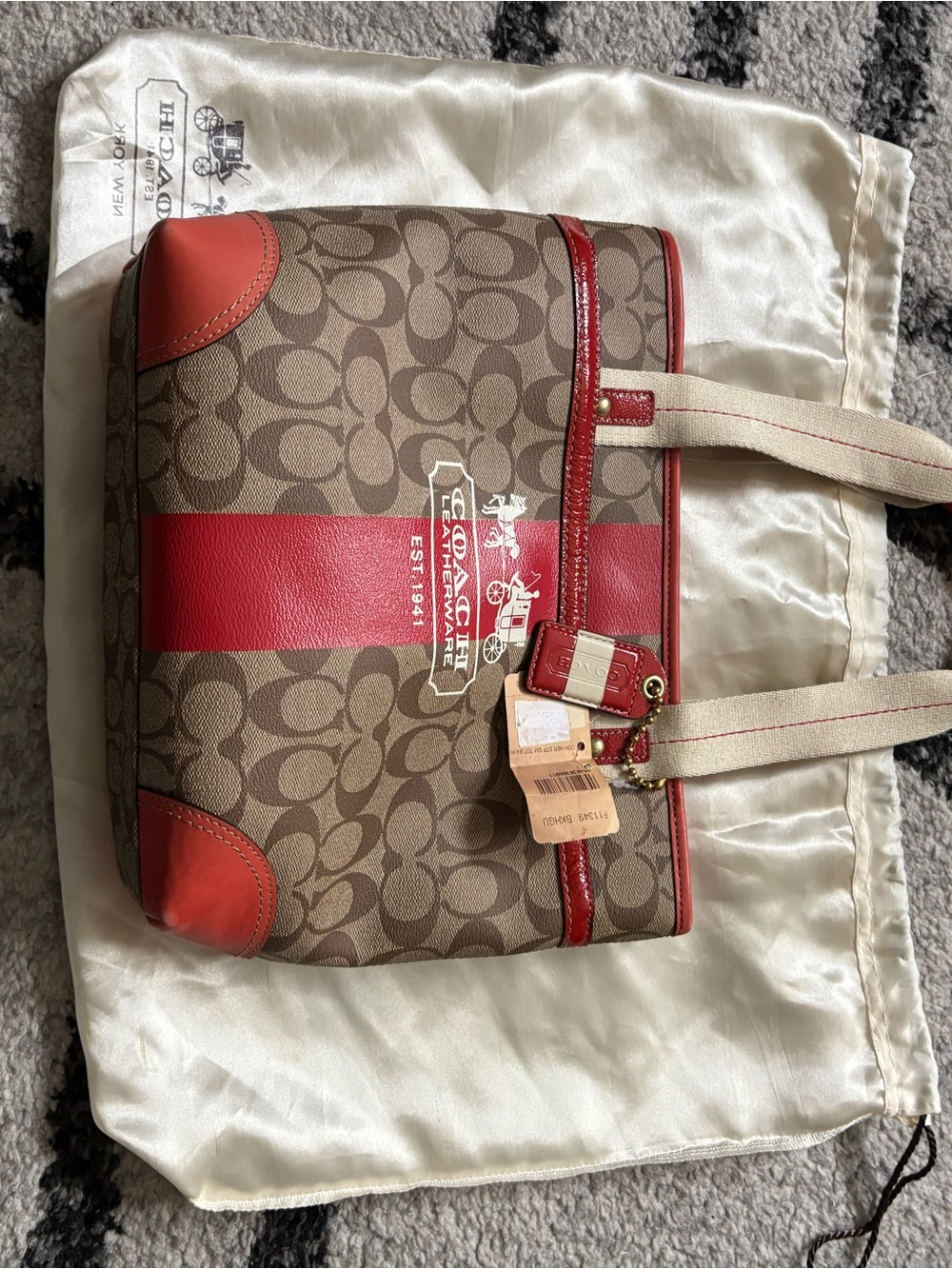 Vintage Coach Heritage Bag